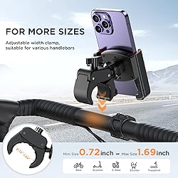 Miracase Motorcycle Phone Mount, [Support Video