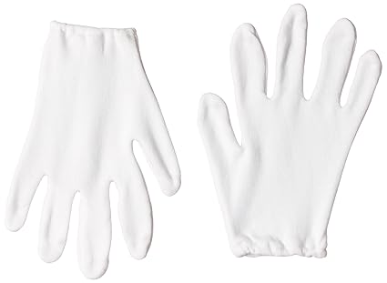 Acme Safewell CHG-301 100% Cotton Interlock Gloves, 9 inch, Natural, Double Layer, Pack of 5 Pair