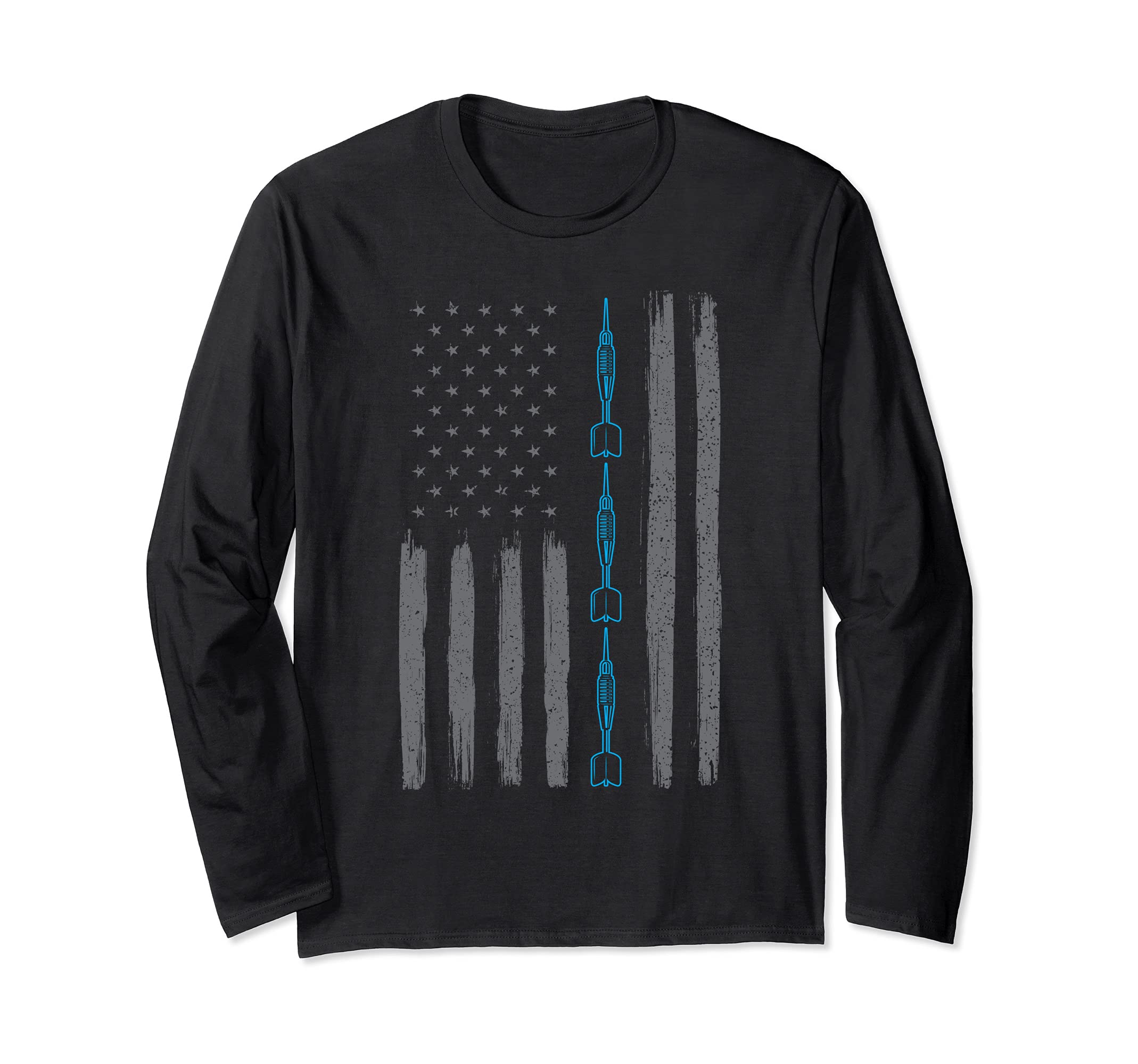Darts us flag darts player Long Sleeve T-Shirt