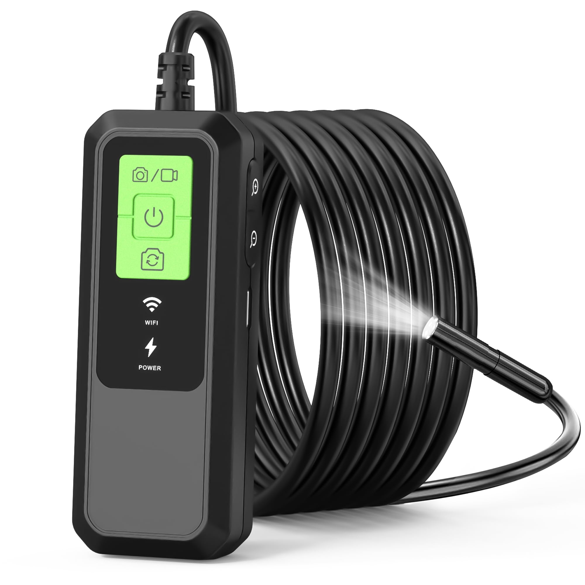 Endoscope Camera with Light, 1920P HD Sewer Camera Wireless Borescope 0