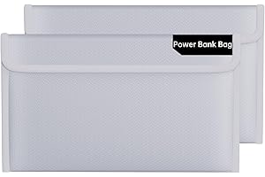 ZOOPIP 2 Pack Electronic Travel Organizer Cases,Fireproof Tech Accessories Bags,Explosion-proof Portable Storage Pouch Bags f