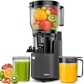Artemo Cold Press Juicer 7.1" Large Feed Chute, 3-in-1 Cold Press Juicer | Slow Masticating Juicer for Whole Fruits Vegetables, Quiet Motor, 110oz