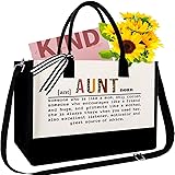 GevGuxLuo Aunt Gifts, Tote Bag Gift for Aunt from