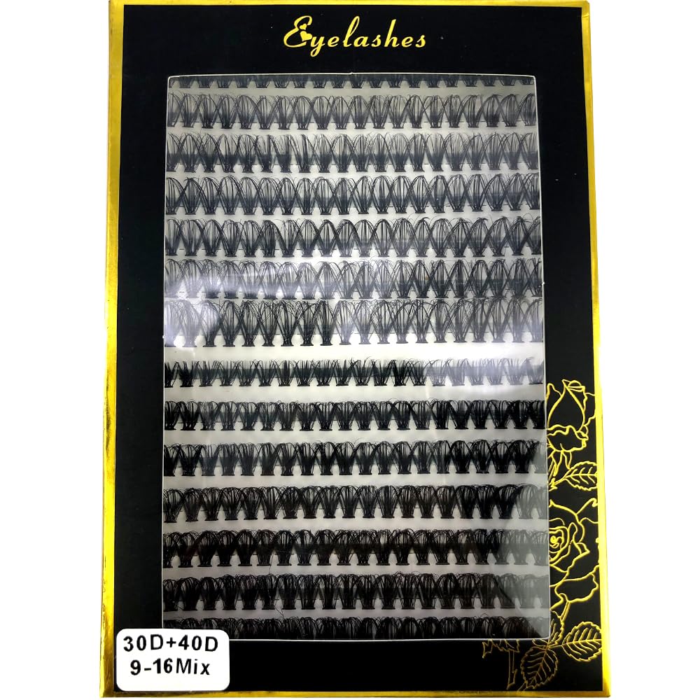 HBZGTLAD 30D/40D/50D/60D/80D Mink Eyelashes 280 Bundles Natural Eyelash extension 3D Russia Volume Individual Eyelash Cluster Makeup Tools Lashes (30D 40D-D Curl-0.07MM-MIX)