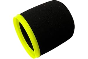 RhymKawa Custom Windscreen Pop Filter for Shure MV7, MV7i, MV7+, MV7X Microphones, Thick Foam and Yellow Retainer Ring Windso