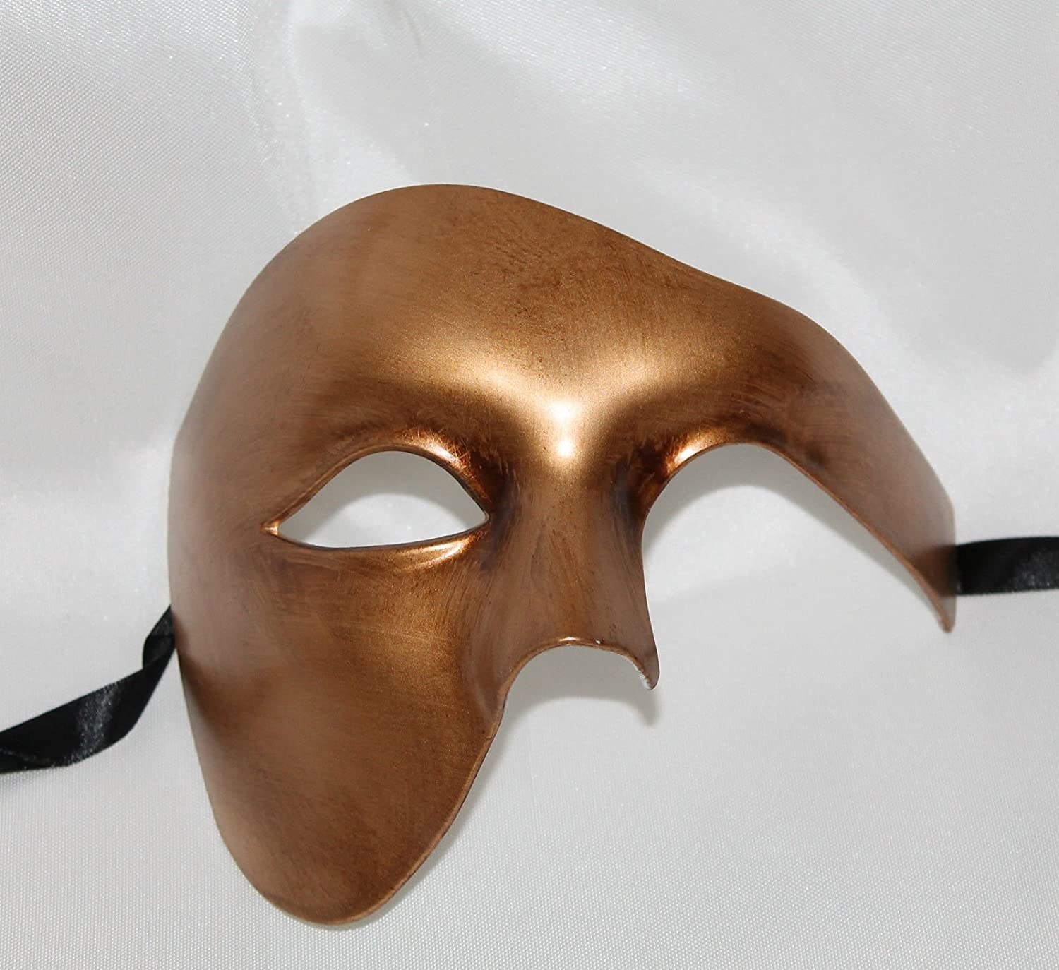 THE GOOD LIFE MENS ANTIQUE GOLD HALF FACE PHANTOM QUALITY VENETIAN MASQUERADE CARNIVAL PARTY EYE MASK