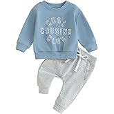 Toddler Boys Fall Outfits Cute Cousin Crew Neck Shirt Long Sleeve Baby Sweatshirts Long Pants Baby Winter Clothes