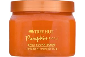 Tree Hut Pumpkin Roll Body Scrub, Fall Scented Body Care, 18 Oz | Exfoliating & Nourishing Sugar Scrub with Shea Butter, Body