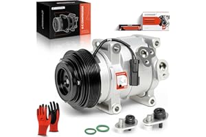 A-Premium Air Conditioner AC Compressor with Clutch Compatible with Dodge Grand Caravan 3.6L 2011-2016, Chrysler Town & Count