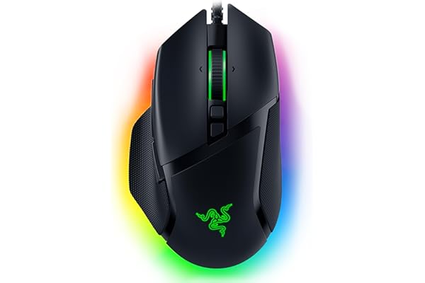 Razer Basilisk V3 Customizable Ergonomic Gaming Mouse: Fastest Gaming Mouse Switch - Chroma RGB Lighting - 26K DPI Optical Sensor -Classic Black