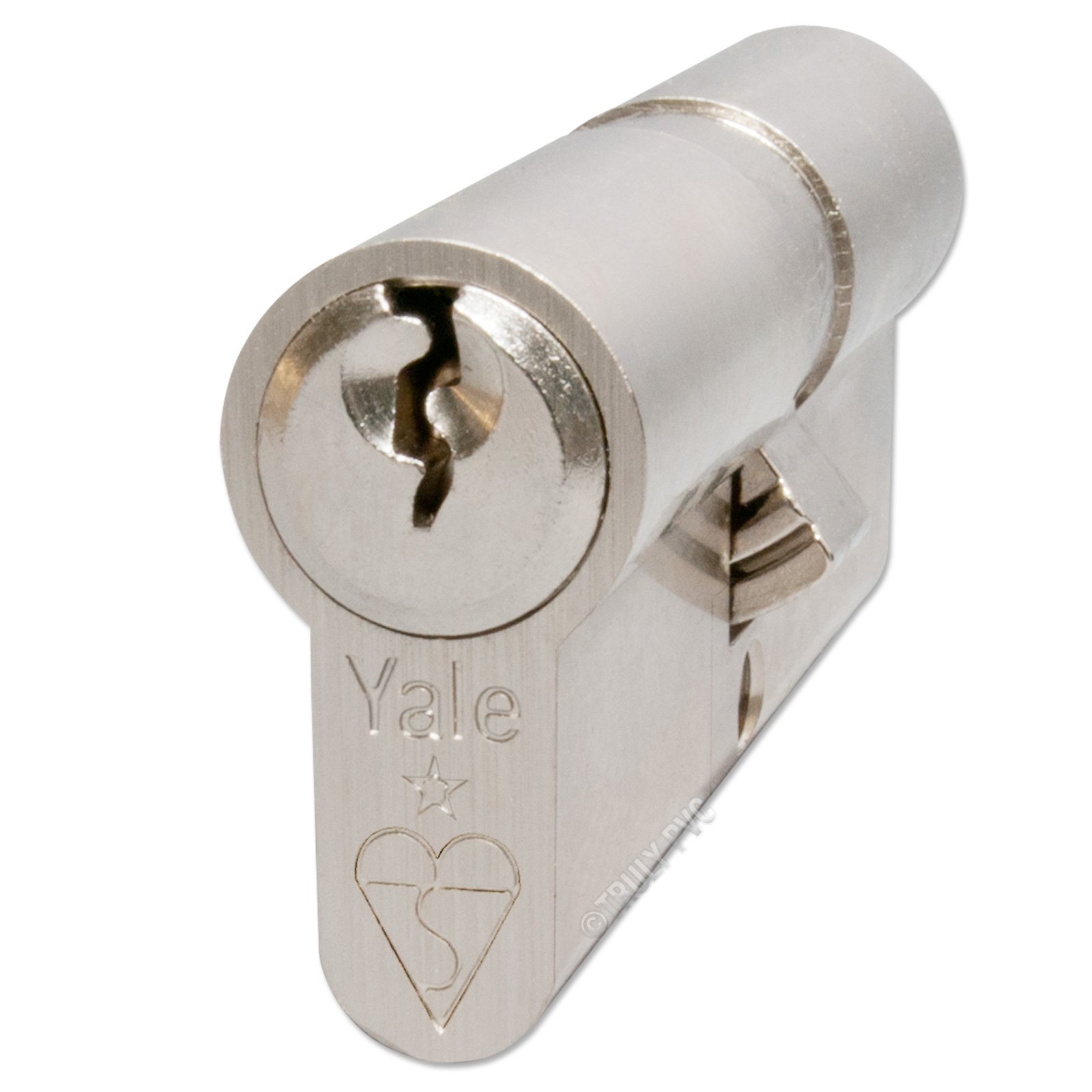 Yale KM4045-NP- KM Superior 1 star Euro Cylinder lock - 40/45 (95mm) / 40:10:45 - Nickel Finish- High Security