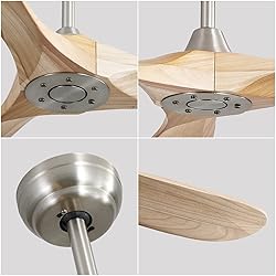 Sofucor 60 Inch Ceiling Fans No Light Modern