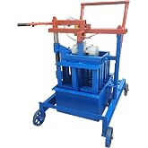 TECHTONGDA Push-Type Hollow Brick Making Machine 3pcs One Time Forming, 2 Square Perforations Hollow Block Press 15.7 * 5.9 * 7.8inch/400 * 150 * 200mm 220V