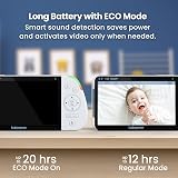 Babysense Full HD Split-Screen Baby Monitor 1 PTZ Camera Two-Way Talk Long view 4