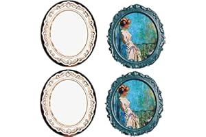 3D Embossed Frame Wax Seal Stamp, ONWINPOR Frame Relief Carving Wax Sealing Stamp, Brass Waxstamp Head with Wooden Handle, Waxsealing for Wedding Invitations, Lettersealing (M8)