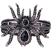 YACQ Spider Bracelets for Women, Halloween Bracelets Fit Wrist Circumference 6.5 to 7.5 inch, Halloween Costume Jewelry