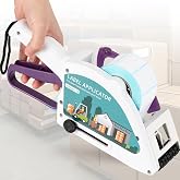 Spolehli Label Applicator, Portable Barcode Applicator Gun Manual Label Applicator Round Square Flat Bottle Labeling Machine Hand Held Sticker Labeler for 1&rdquo; 3&rdquo; Label Core