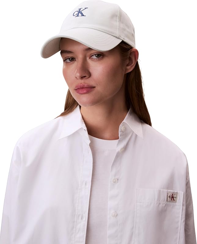 Damen Cap Monogram Embroidery Größenverstellbar, Weiß (Whispering Blue W/Contrast Logo), Einheitsgröße — Foto 4 von 4