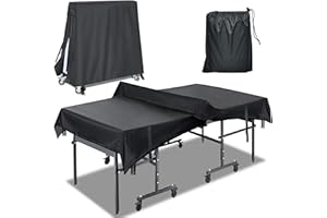 TIFILE Ping Pong Table Cover Heavy Duty 600D Oxford Waterproof Outdoor Table Tennis Cover Universal for 9x5 FT Foldable Table