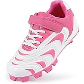 CAMVAVSR Unisex-Child Baseball Cleats Kids Softball Shoes for Boys Girls Rubber Molded Little Children Big Youth Sneakers Easy to Wear Sports Footwear