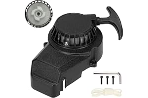 FVRITO Pull Start Assembly Recoil Starter for SYX Moto 50cc Dirt Bike SSR X-pro Coolster Apollo 47cc 49cc 2 Stroke Engine Mini Kids Pit Pocket Chinese ATV Quad 4 Wheeler Go Kart Parts with Pull Cord
