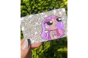 ExotixCard The Original Ultra Bling Reflective Card Sticker Debit -Credit Skin Shiny Removable Cover Especially Bright, Protecting No Bubble, Slim, Waterproof Card Cover (Blossomm)