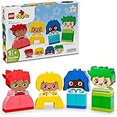 LEGO DUPLO My First Big Feelings & Emotions Interactive Toy, Colored Building Bricks and 4 Characters, Social and Emotional P