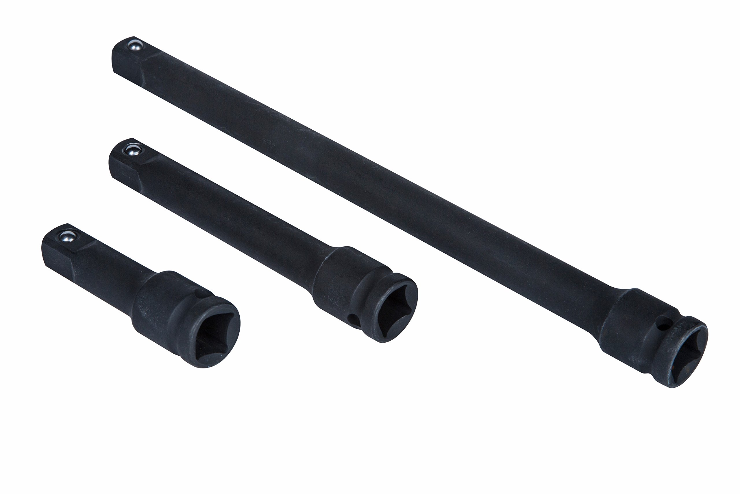 Blue Spot Tools 02071 Impact Extension Bar, Black, 1/2-Inch, Set of 3 Piece