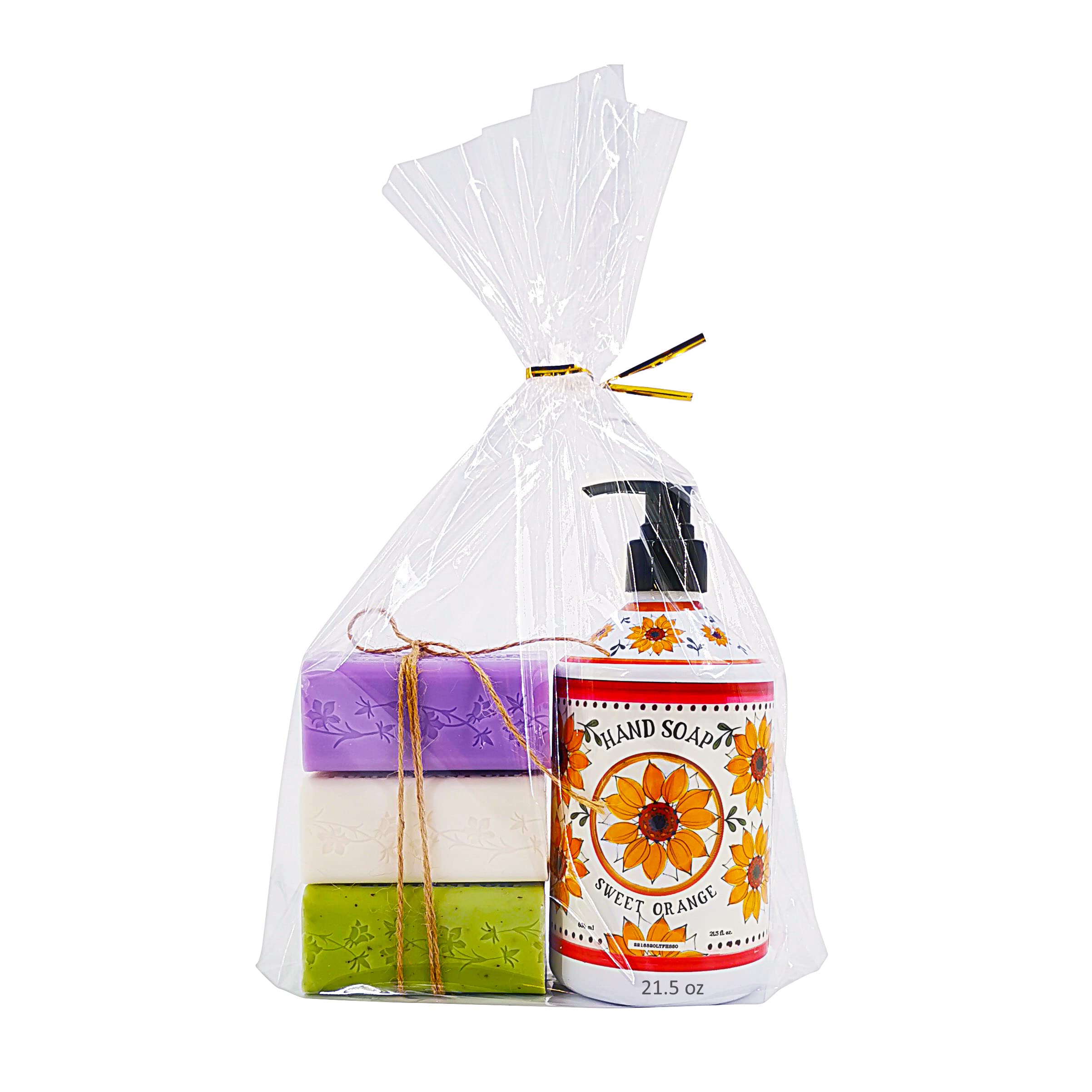Wowfit 50 CT 10x14 inches Clear Bottom Gusset Cellophane Gift Bags with 6