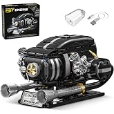 OYICAI Motorcycle Boxer Engine Model Kit that Runs, 2-Cylinder Horizontally Opposed Motor Building Set for Adults, Compatible with Lego, STEM Physical Science Experiment Toy for Teens Boys (1172 PCS)