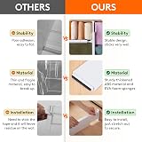 Lifewit 5 Pack 4in Drawer Dividers Adjustable 28-44.5cm White view 4