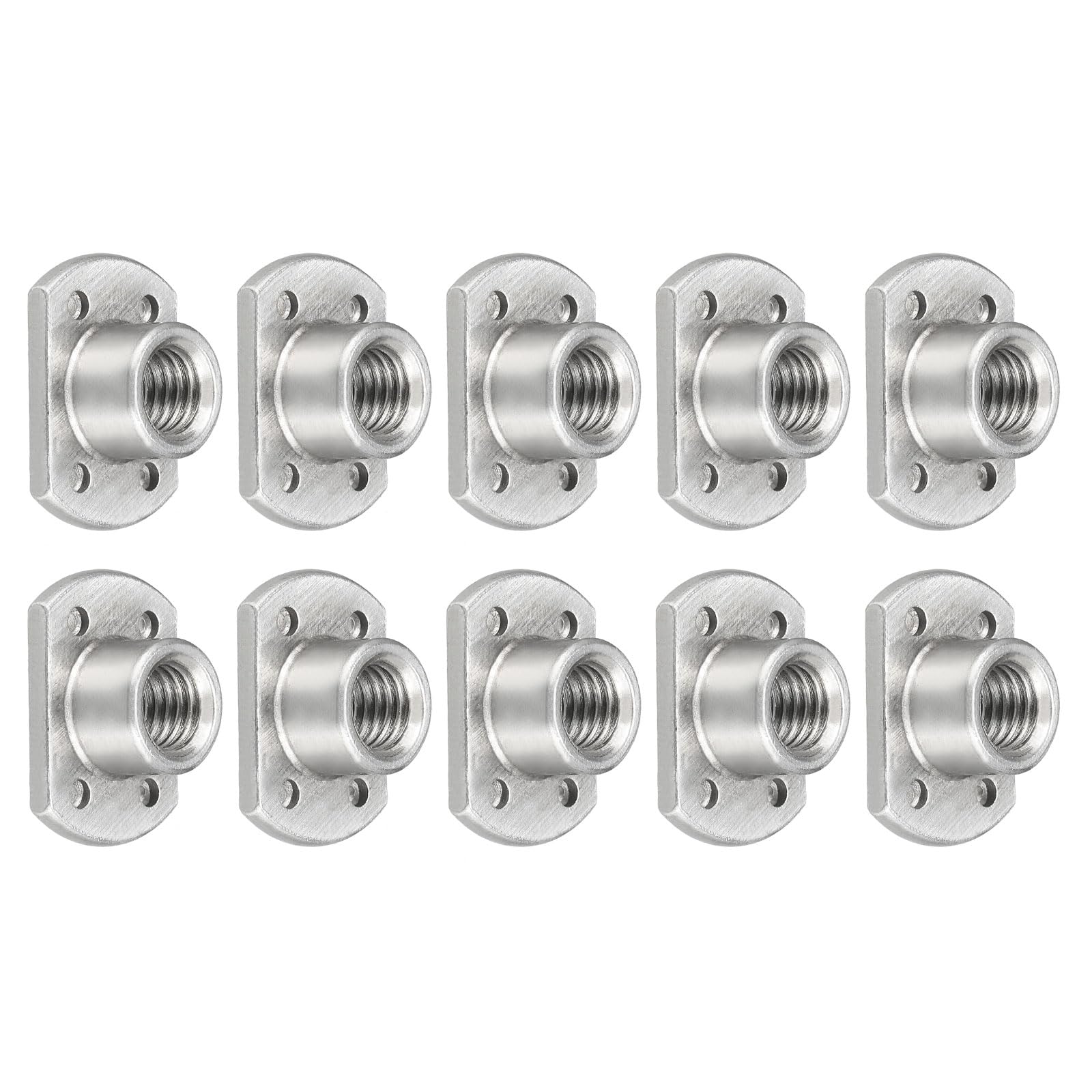 METALLIXITY Spot Weld Nuts (M8 x 1.25mm) 10Pcs, Carbon Steel Double Tab Fastener Nut - for Building Industrial