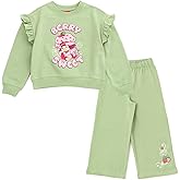 Strawberry Shortcake Girls Fleece Pullover Sweatshirt and Pants Outfit Set Toddler to Big Kid Sizes (2T - 10-12)