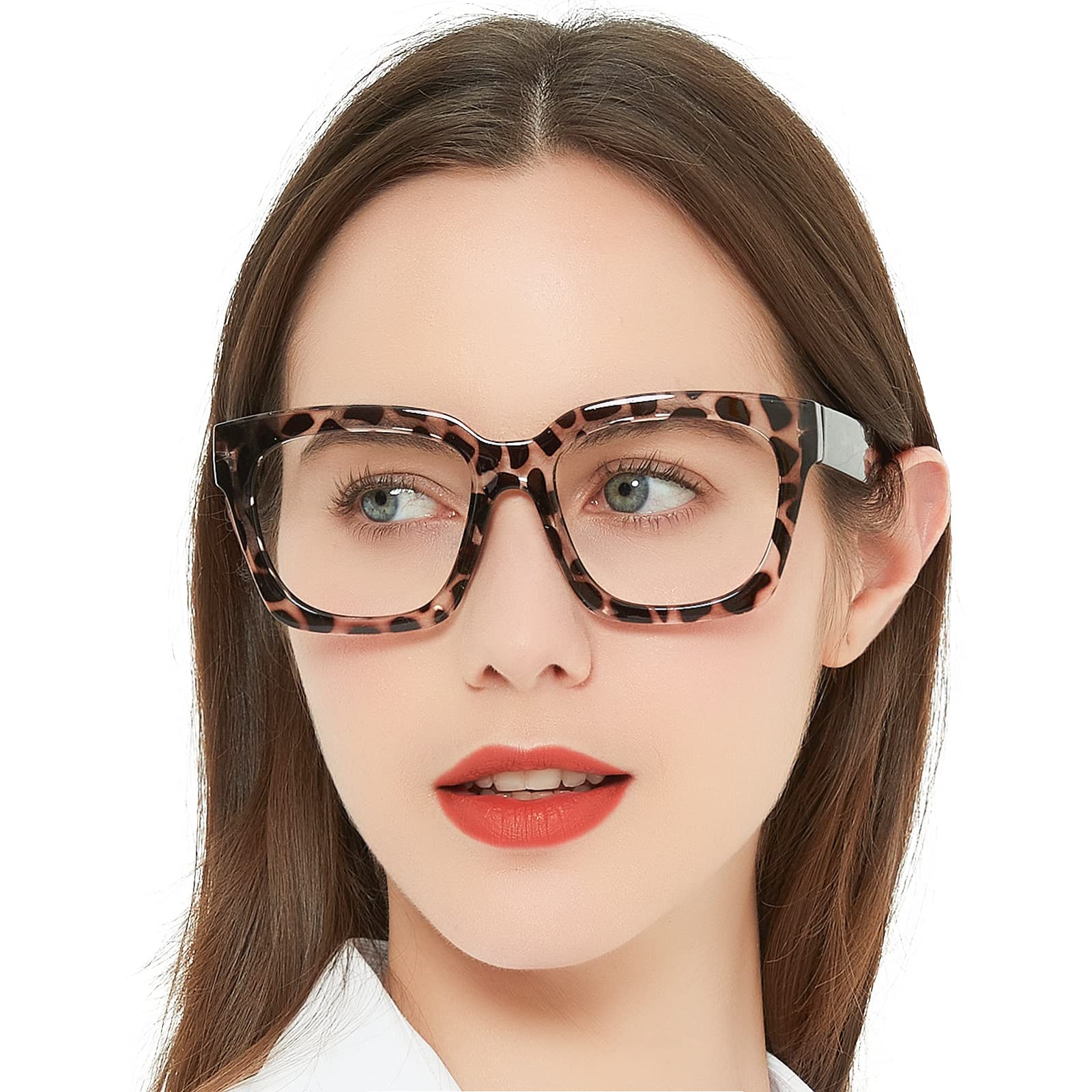 OCCI CHIARI Women's Thick Frame Reading Glasses 2.75 Fashion Reading Glasses for Women Stylish Square Readers Glasses (Brown Tortoiseshell,275)