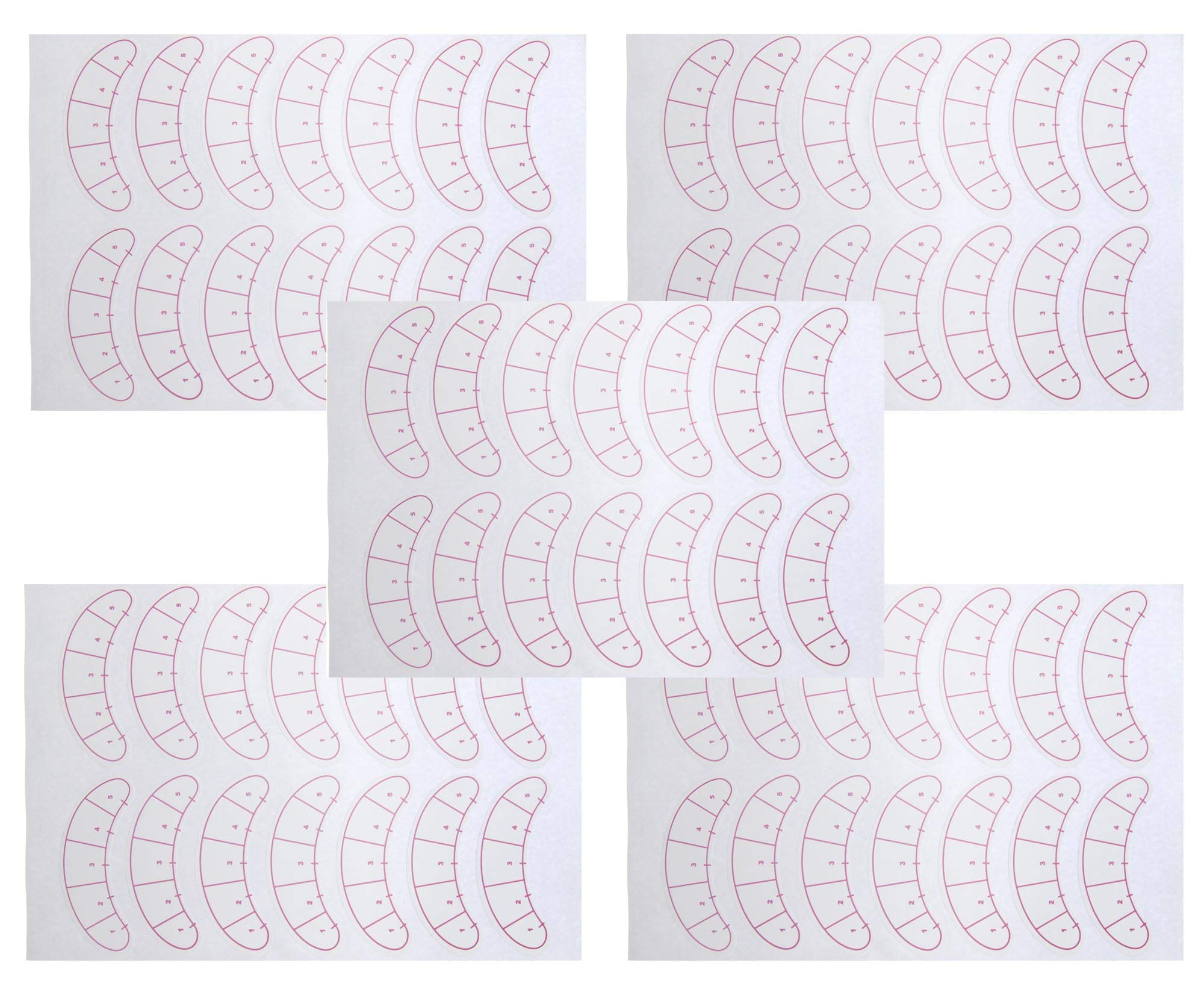 The Lord of the Tools 70Pcs Eyelash Extension Pads, Lash Mapping Stickers Eye Lash Isolation Positioning Pads for Eyelash Extension Training Practice