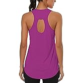 Cakulo Womens Sleeveless Workout Tops Racerback Athletic Summer Tank Tops Gym Yoga Running Shirts Clothes