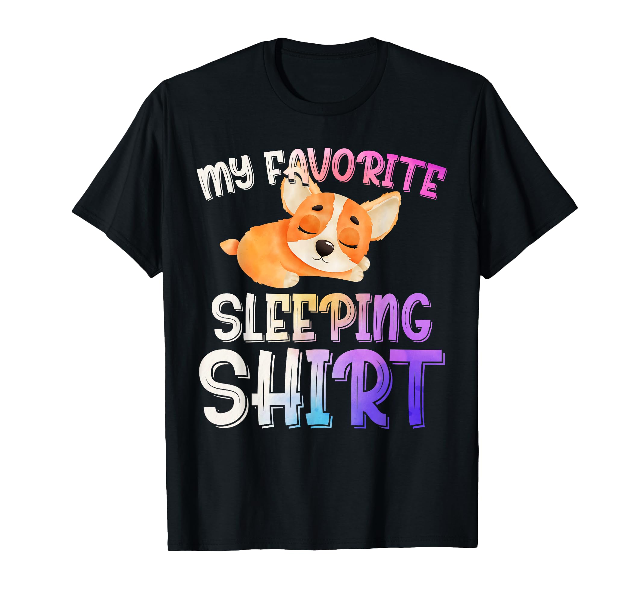 Cute Animal Pet Late Riser Sleepy Late Nighter Sleeping Dog T-Shirt