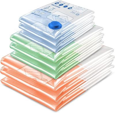 STORAGE MASTER Space Saver Bags 9 Combo Vacuum Storage Bags 80% Space