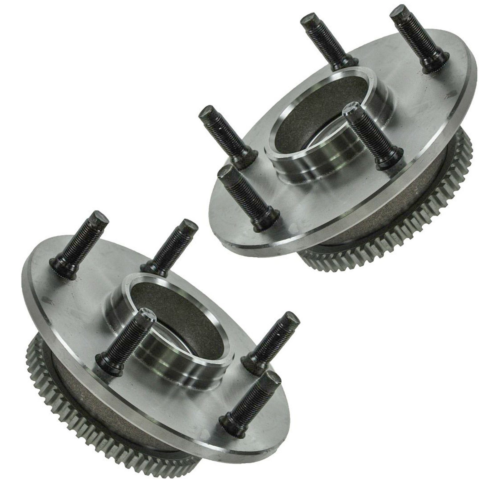 TRQ 2 Piece Front Wheel Bearing & Hub Assembly Set