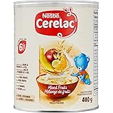 CERELAC Mixed Fruits Baby Cereal, For 6 Months & Up, Source of Iron, Calcium & Vitamins B1 & B3, Made With Real Fruit, No Add