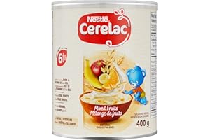 CERELAC Mixed Fruits Baby Cereal, For 6 Months & Up, Source of Iron, Calcium & Vitamins B1 & B3, Made With Real Fruit, No Add