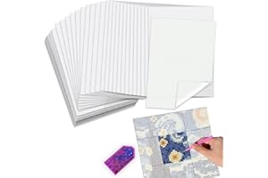 MECEFENO Diamond Painting Release Paper, Double-Sided Non-Stick Release Paper for Diamond Art 15x10cm Diamond Painting Cover Replacement for 5D Diamond Painting Accessories and Tools - 100 Pieces