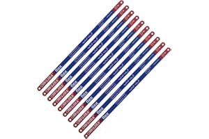 Bdmetals 10 Piece Hacksaw Replacement Blades 12” High Speed Metal Cutting Hacksaw Blades with 24 Teeth Per Inch