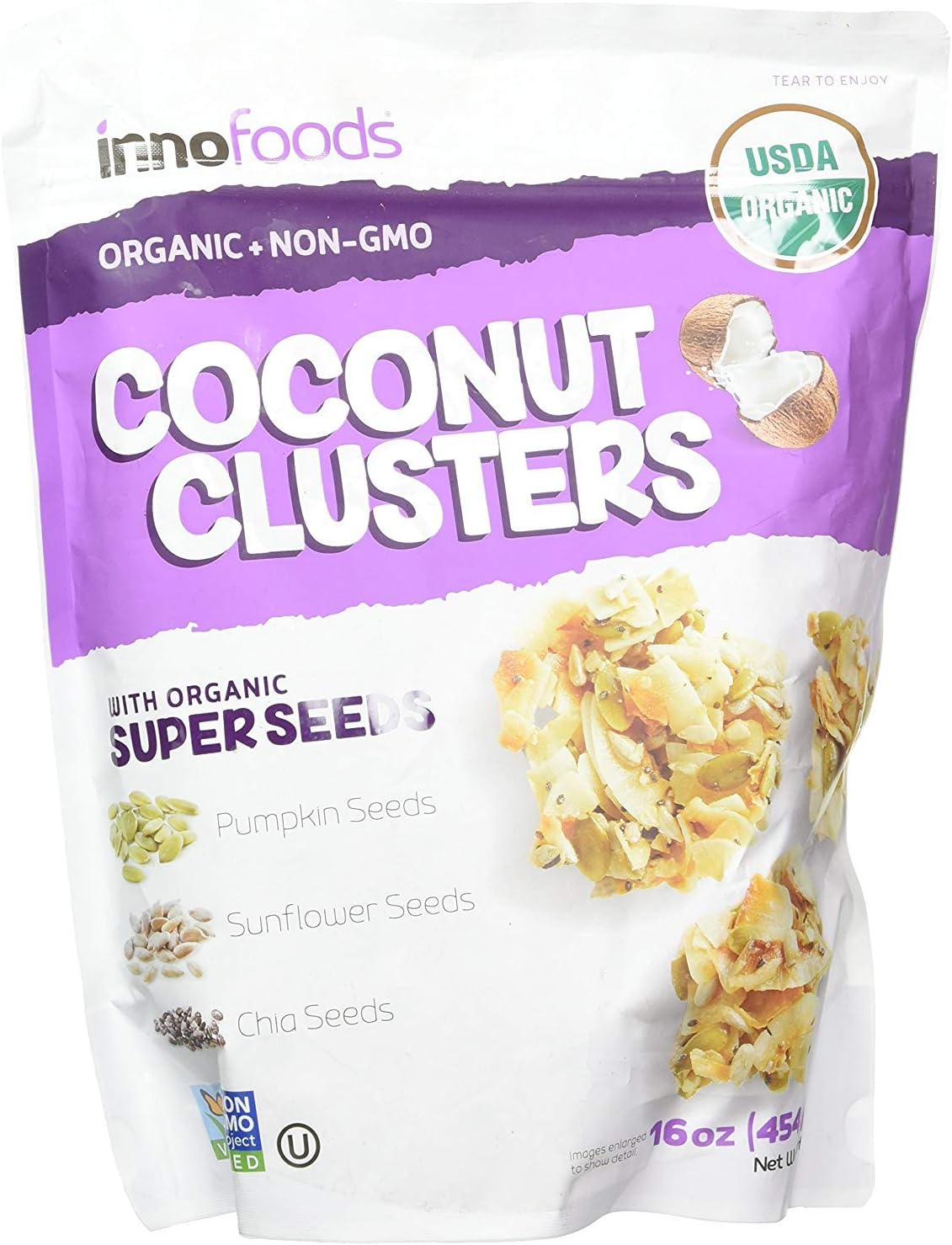 InnoFoods Coconut Clusters with Organic Super Seeds (Pumpkin; Sunflower