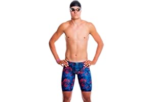FLOW SWIM GEAR Flow Funky Jammers for Boys - Swim Jammer Swimsuit for Practice and Competition Swimming in Size 21 to 32