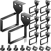 10 Pieces Vertical Cable Management D Ring 2.4 x 4 x 4 Inches Wire Organizer Metal Cable Rack for Patch Cables, Fiber Optic,