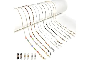 EJOQSON Glasses chain for women eyeglasses strap eye glasses holders around neck beaded eyeglass chains for women