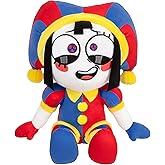 The Amazing Digital Circus Large Plush Pomni Figure, 12"/ 30 CM Figure Made with Premium Materials, Also Available is The Large Size Plush Caine, Collect Them Both