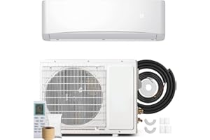 Manastin 12000BTU Mini Split Air Conditioner& Heater, 17 SEER2 115V Inverter System, Covers Up to 750 Sq. Ft, Complete Installation Kit Included