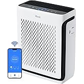 LEVOIT Air Purifiers for Home Large Room Bedroom Up to 1110 Ft² with Air Quality and Light Sensors, Smart WiFi, Washable Filt